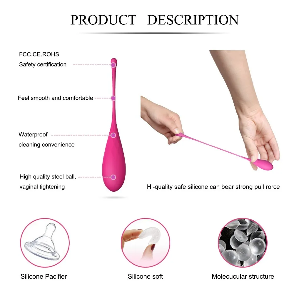 6pcs/set Smart Kegel Ball Vaginal Dumbbells Kegel Ben Wa Ball Vibrator massager Vaginal Training Exercise Sex Toys For Women