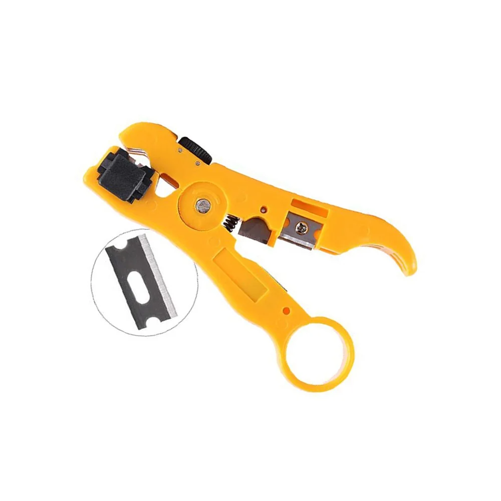 CCTV Cable/ Coaxial Cable Cutter Wire Stripping Tool For RG6,RG59,RG11 Coax Stripper