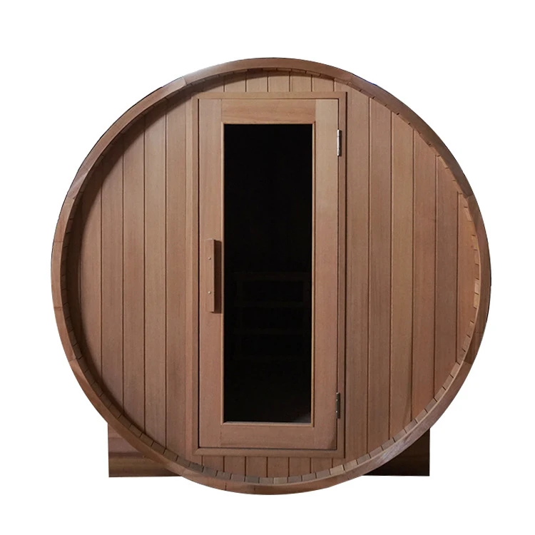 Portable White pine/Hemlock/Cedar Wood Home Barrel Sauna Bath Dry And Wet Steam Room Far Infrared Outdoor Sauna