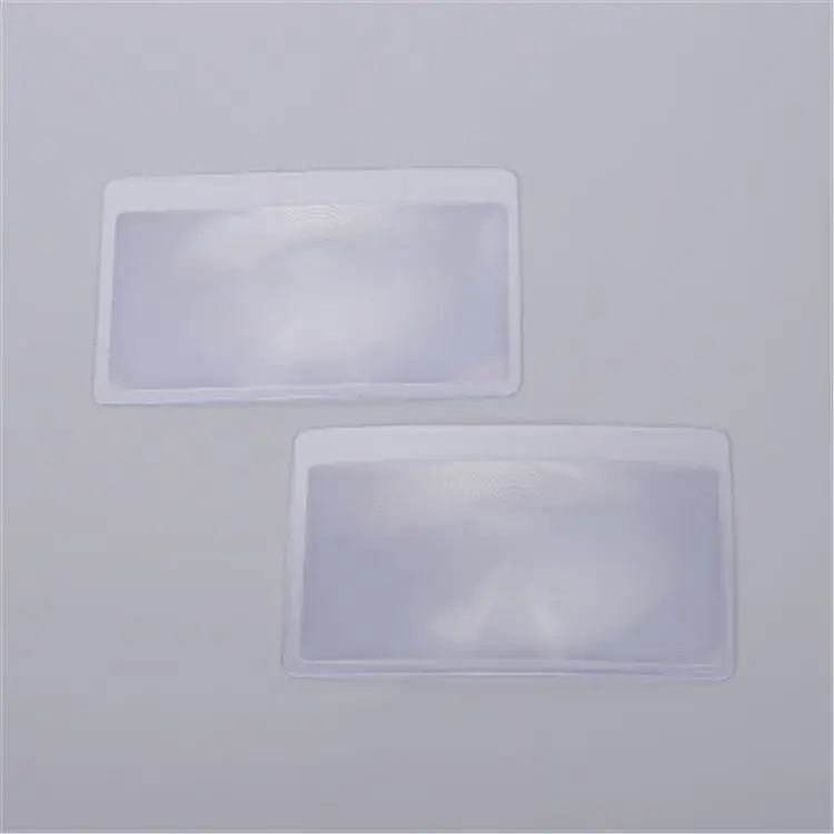 Рекламная Кредитная карта размеры Лупа с линзой Френеля с регулируемой яркостью увеличительным стеклом/увеличительное карты/визитная карточка увеличительное стекло