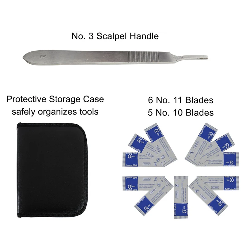 Комплект из 22 предметов из нержавеющей стали для медицинского ветеринара, студентов биологии и дисекции