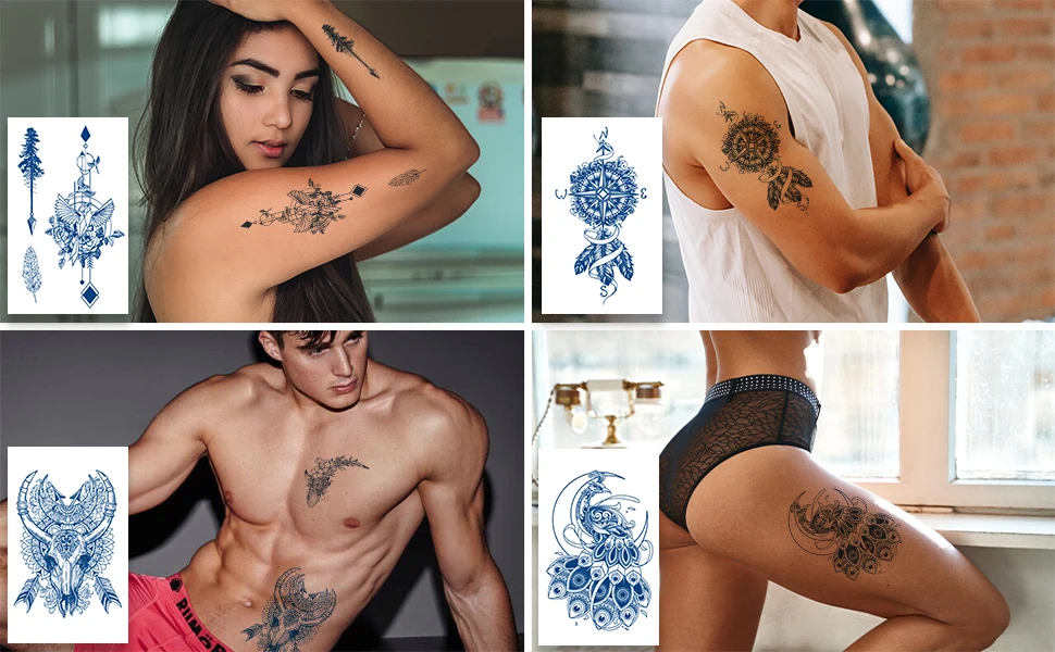 Semi Permanent Tattoos Sticker Upgrade Juice Waterproof Long-Lasting 2 Weeks Tattoo For Realistic Temporary Tattoo Stickers