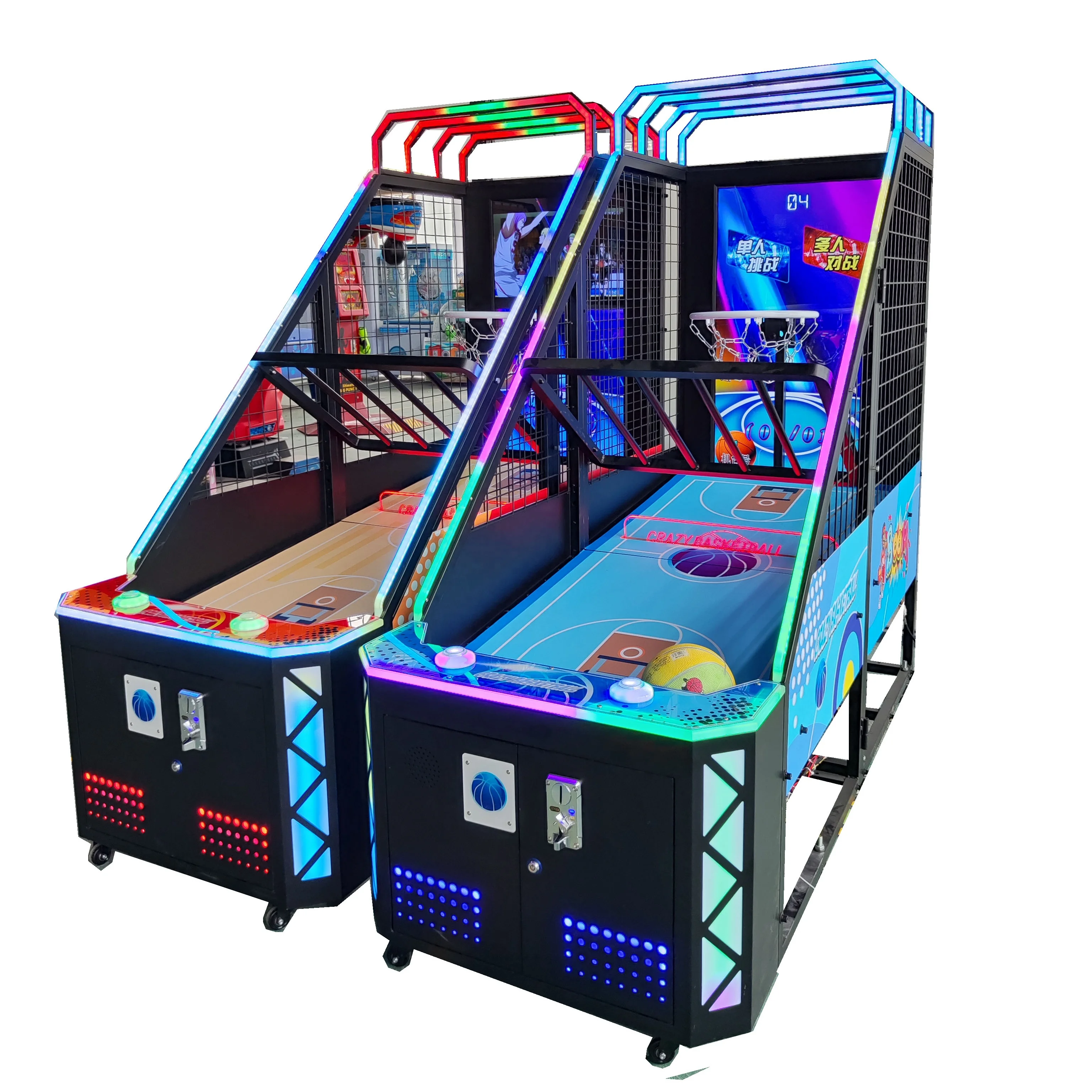 Crazy basketball game for kids with 42 inch monitor  3D animation sport game machine
