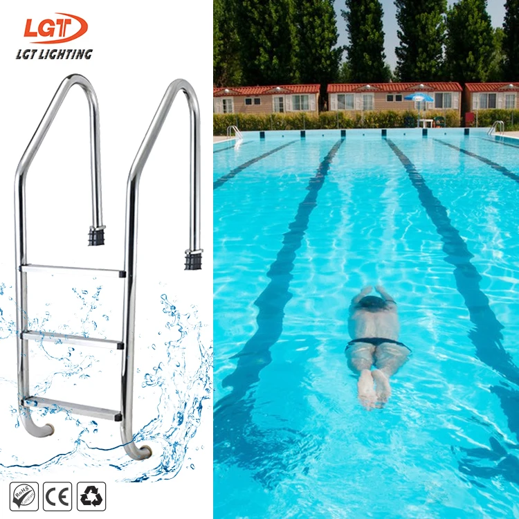 Manufacturers Wholesale 304 Stainless Steel Pool Ladder Mermaid Armrest Pool Spa High Quality Non Slip Pool Ladder