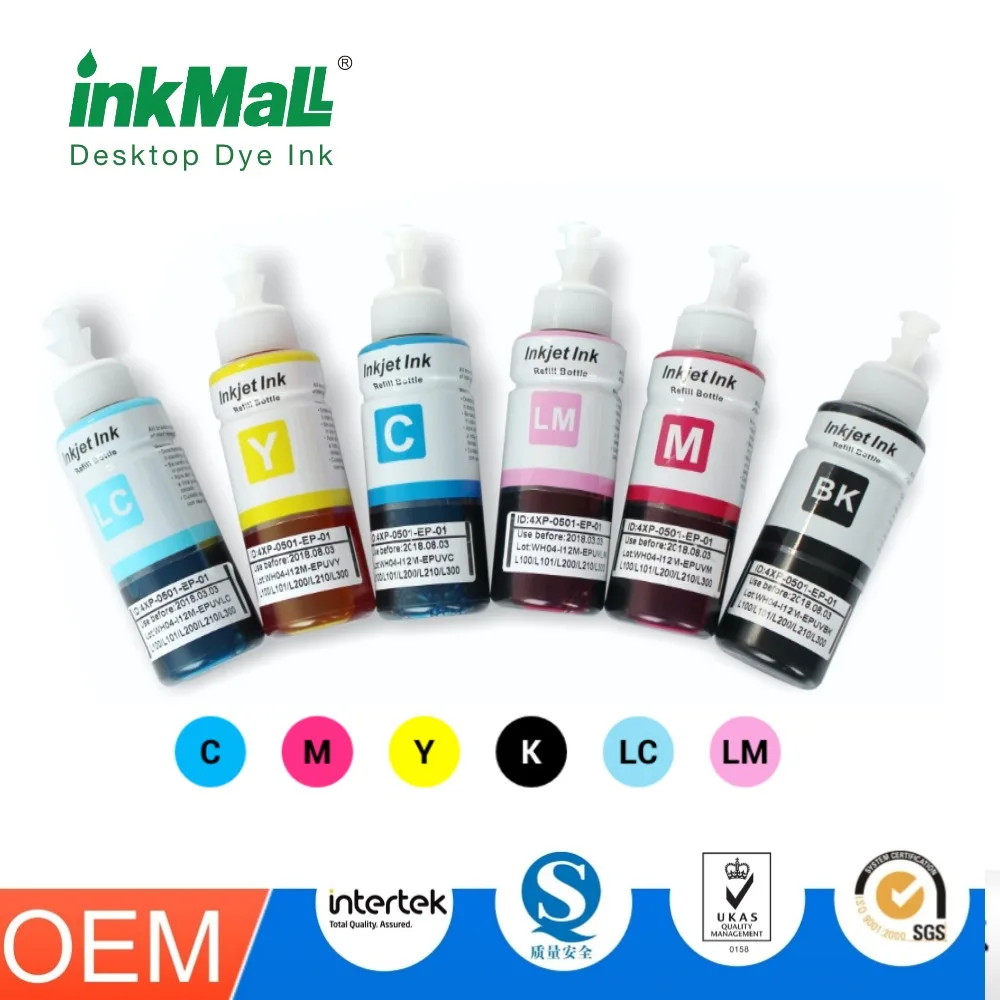 InkMall Ep L series refillable dye ink 100ml for Ep T664 original