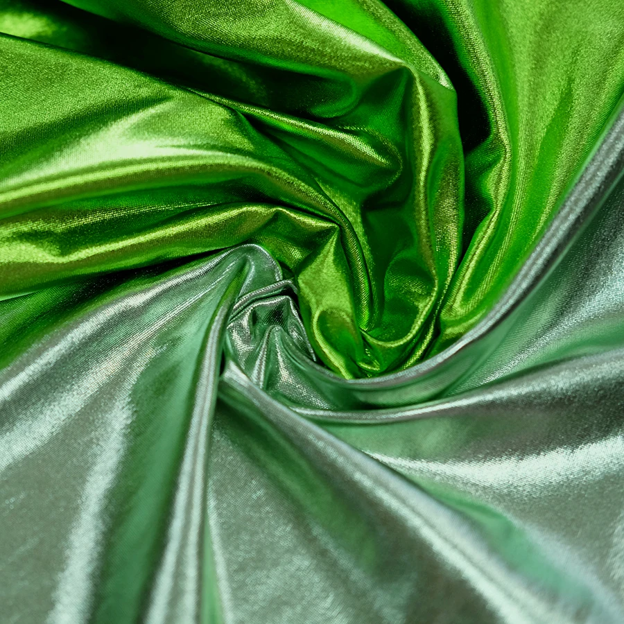 Low Price High Quality 95% Polyester 5% Spandex Elastane Metallic Gold Bronzing Foil Jersey Fabric For Elegant Dress