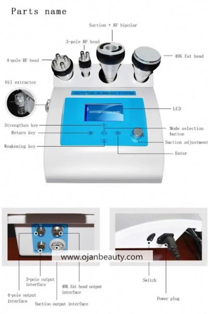 4 in 1  80k Cavitation Slimming System Vaser Liposuction Lipocavitation Vella Shaping Warhammer 40k Velaslim Machine