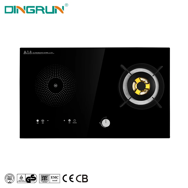 2020 2 Hobs Induction 2200W Induction And Gas Dual Built-In Hob 220 Voltage Induction Cooktop
