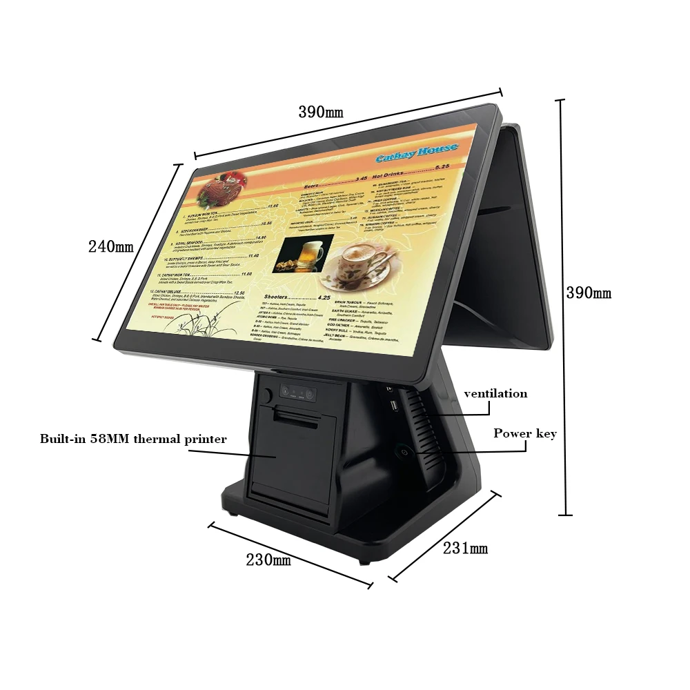 16 Inch Touch Screen POS Table Windows Pos Android Terminal Machine