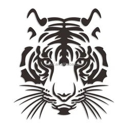 Tiger sticker 3D three-dimensional entrance porch wall sticker living room wall decorations gym decoration sports