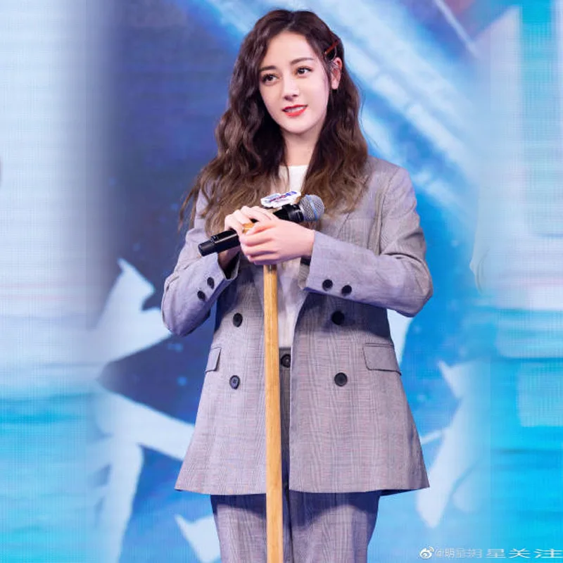 
Lattice Double Breasted Formal Suit Women Professional 