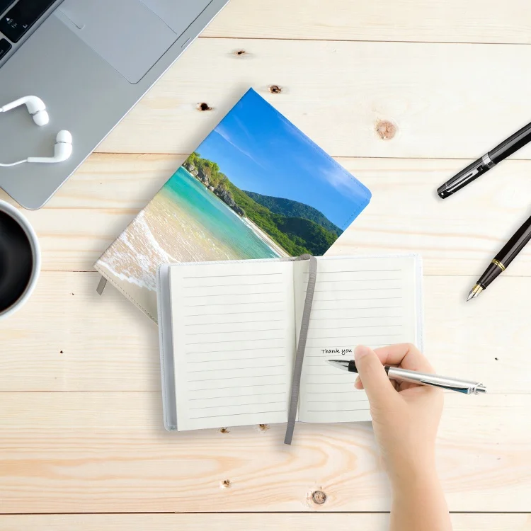 A6 Size Sublimation Journals Notebook Blank Personalized PU Leather Sublimation Blank Notebook