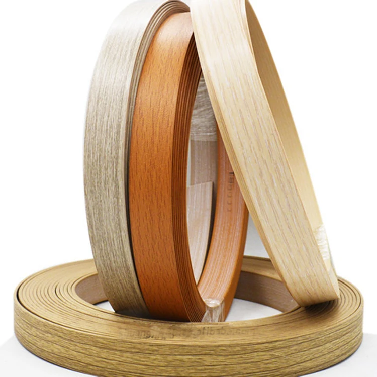China White Wood Grain with 67% Content 2mm Solid Colors Wood Base Melamine PVC Edge Banding Price for Furniture/Door/MDF