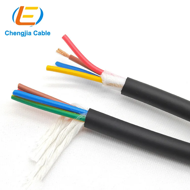 4X0.5, 4x0.75, 4x1,4x1.5, 4X2.5,4X4,Double Shielded, VFD Motor Supply Cable Robot Cables Shielded EMI Preferred Motor Power