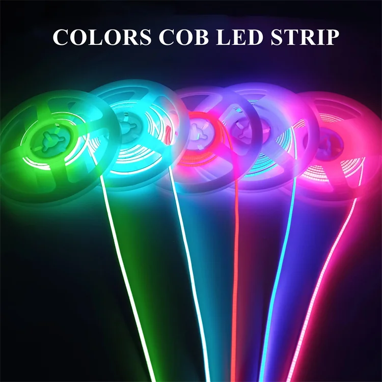 560 leds/m White Waterproof Side View 4mm 6mm 8mm Width Flexible 480 Chip 8W 840Leds/M 5m 10mm 14W RGB COB led strip light