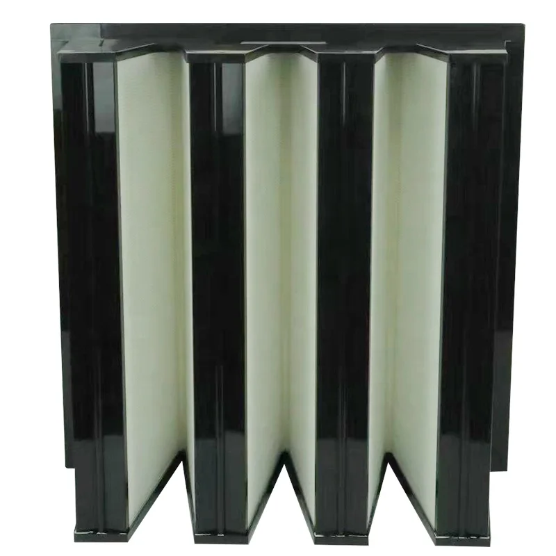 V-type high-efficiency filter large air volume combined plastic frame W-type air cabinet filter for clean room