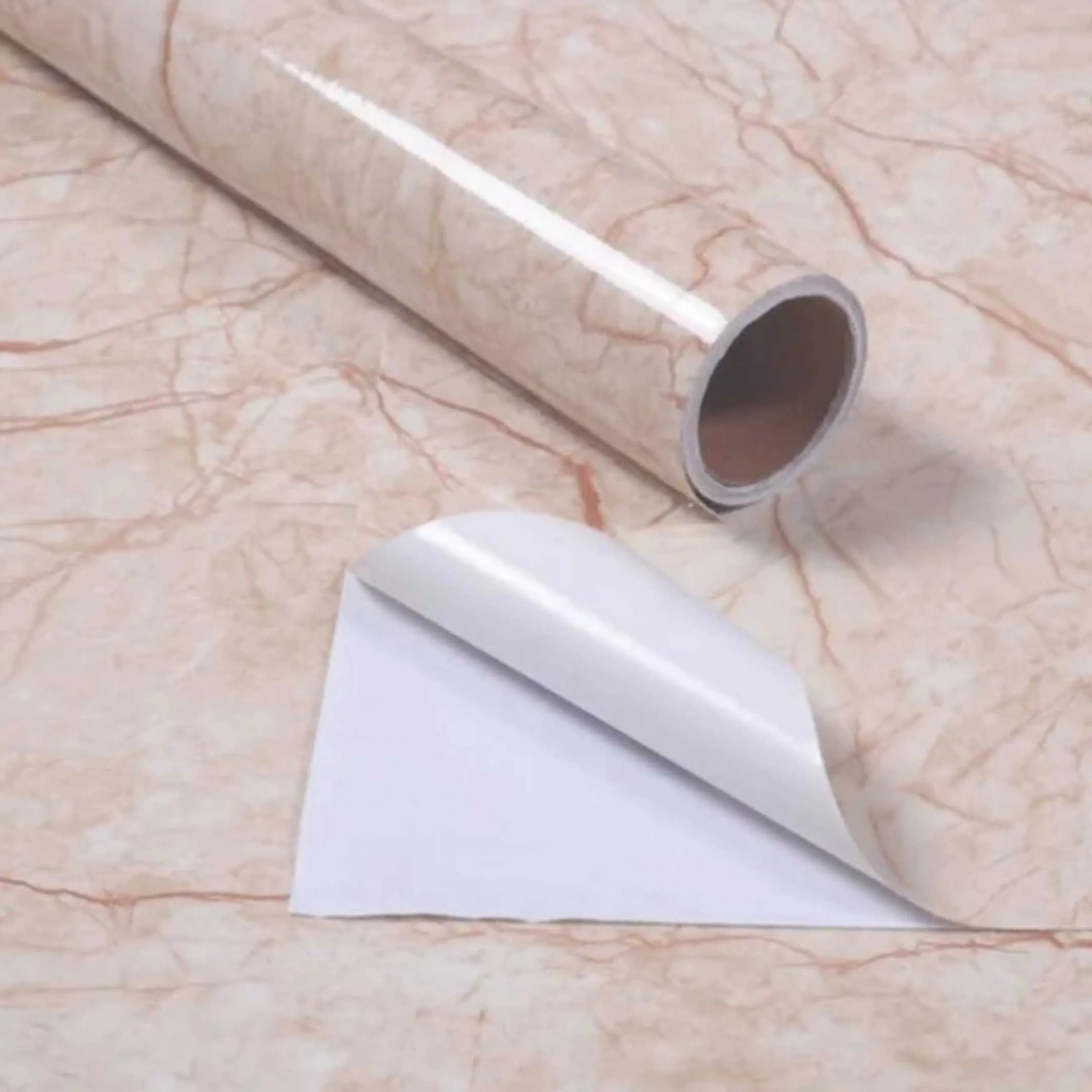 Rohs Proven Quality Marble Pattern Smooth Surface Pvc Film Self Adhesive Granite Style Vinyl Foil PVC Sheet for Desktop