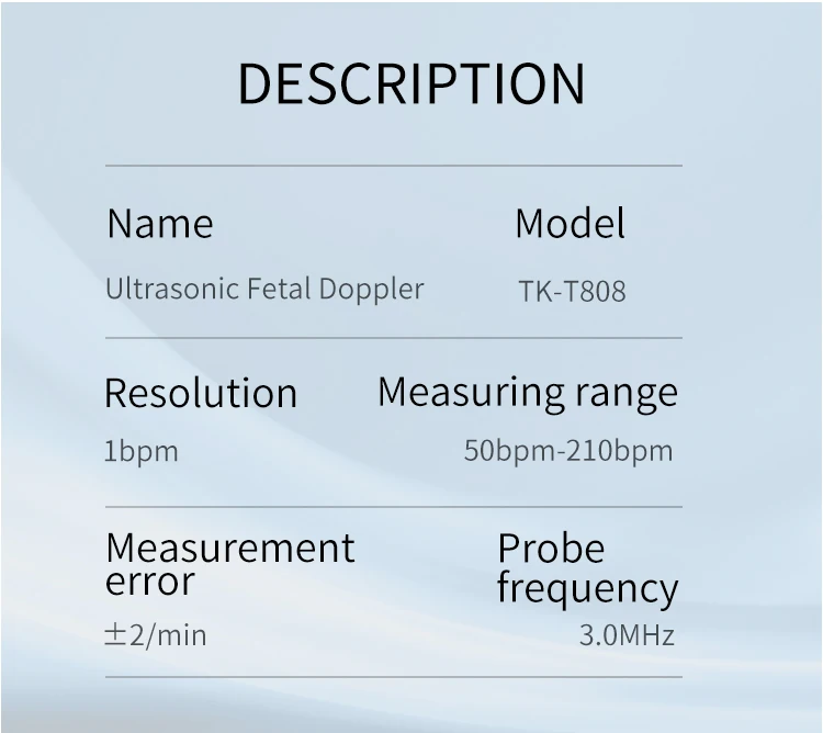 2023 New Products Professional Ultrasound  Machine Portable Doppler Fetal Monitor Heart Beat Monitor  Pregnancy Women Baby