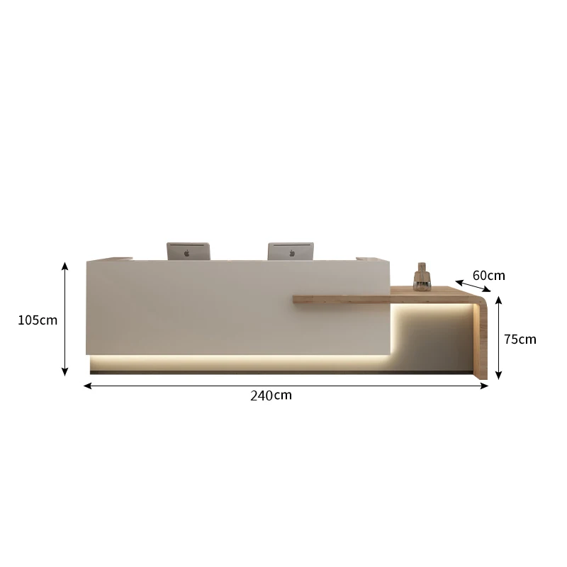 Modern Company Front Desk Reception Desk Dental Hospital Beauty Salon Consultation Service Counter Cashier