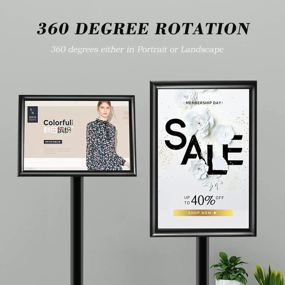 PENGLONG A3 / 11 x 17 inch, Adjustable Heavy Duty Pedestal Sign holder floor Stand,Sign Stand Poster Stand