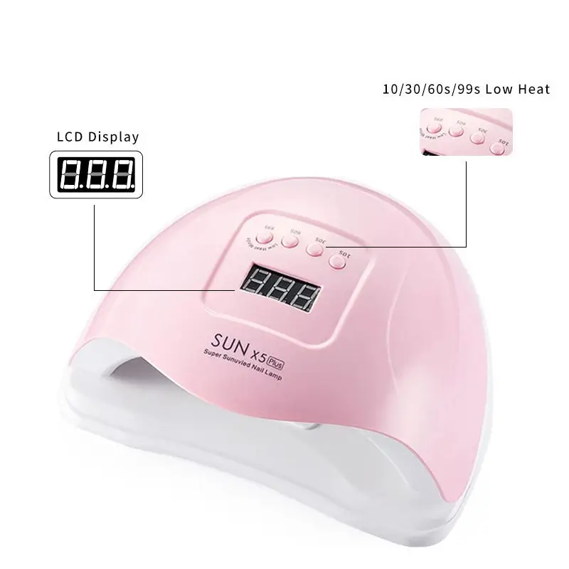 2024 Fast 220w Gel Polish Portable Nail Light Professional Nail Dryer UV LED Nail Lamp With Phone Holder
