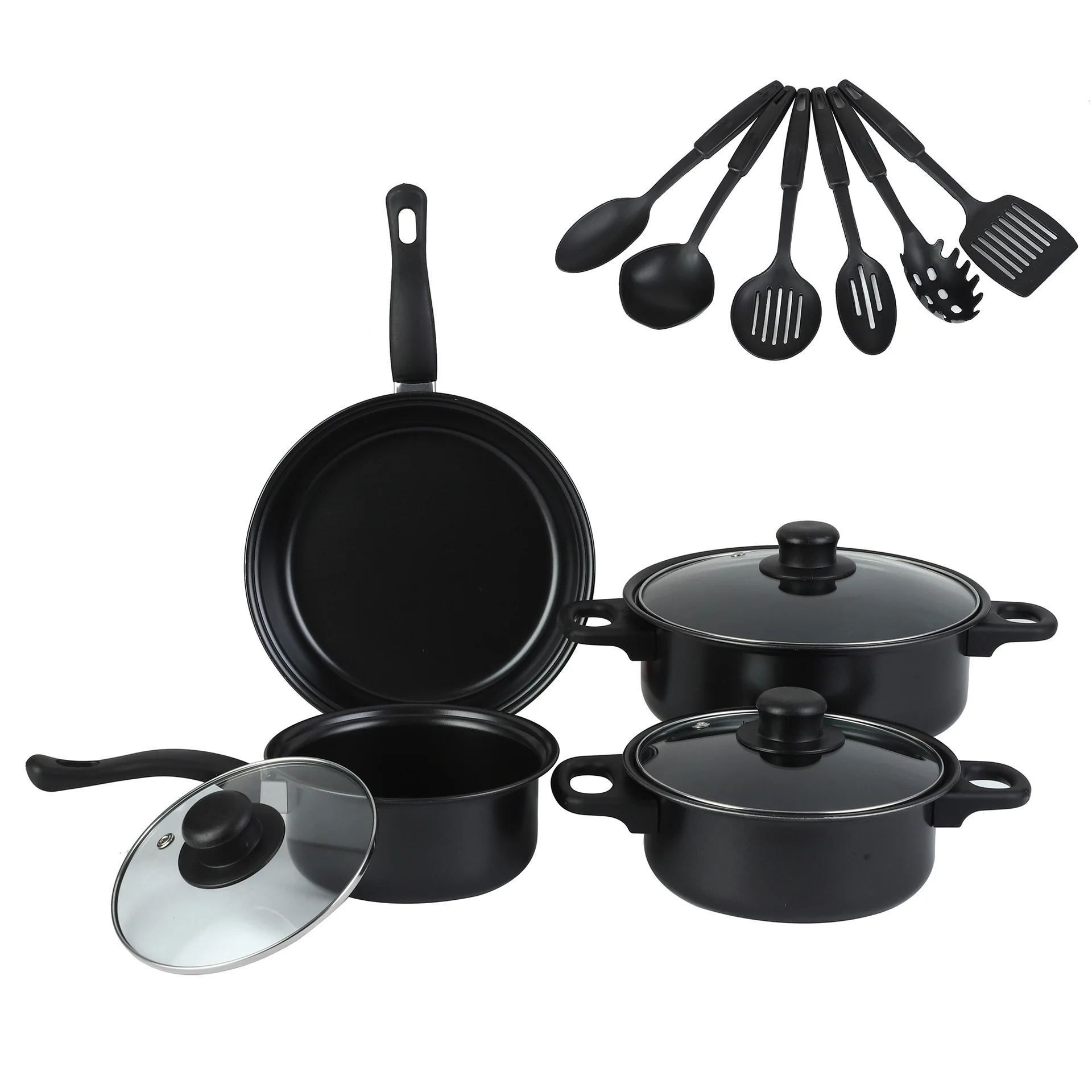 Non-stick 13-Piece Kitchenware Set Saucepan Stock Pot Crock Pot Frying Pan Multi-Piece Kitchen Cookware Set