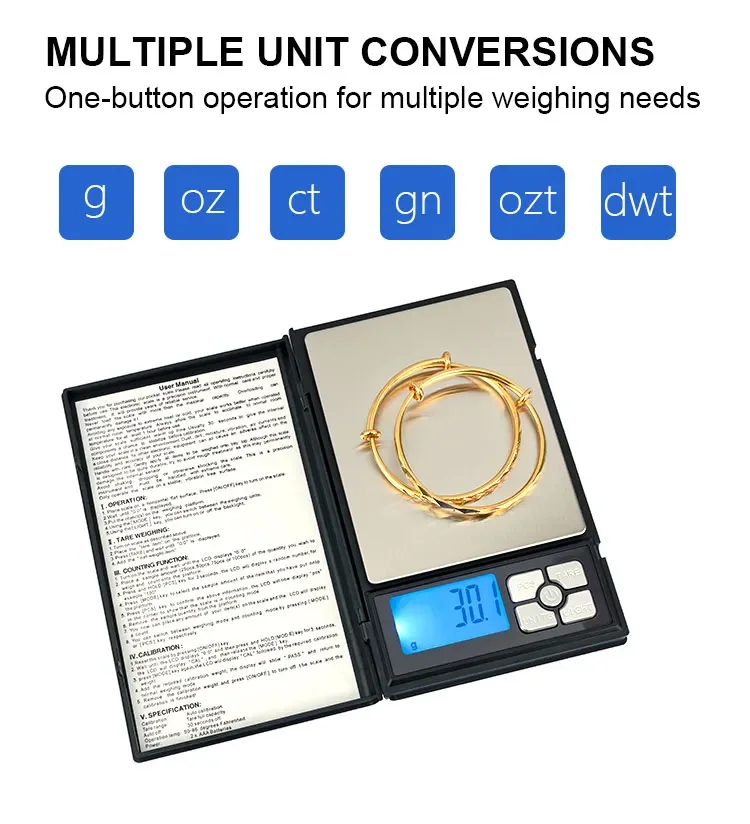 Mini Home Use Accuracy Weight Balance Pocket Electronic Coin Gold Scale