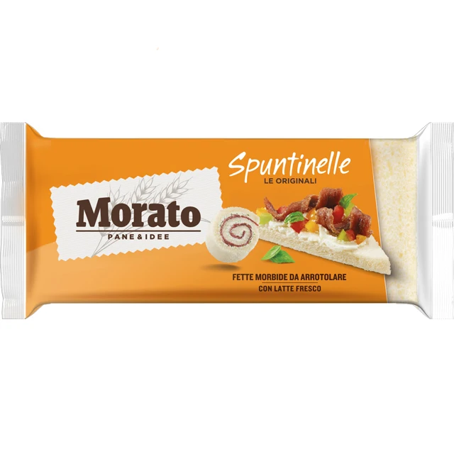 Global Bestseller Made In Italy 250 G Soft Texture Classic Tramezzini White Bread With Fresh Milk