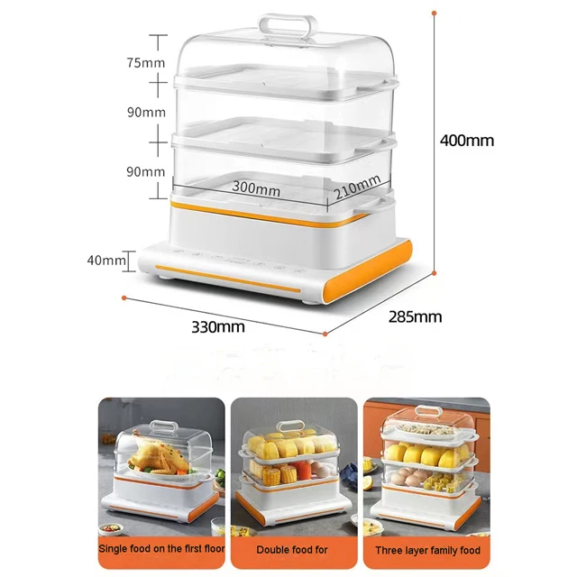 Three layer large capacity steam boiler, 24-hour intelligent reservation, and 12 hour long-term insulation