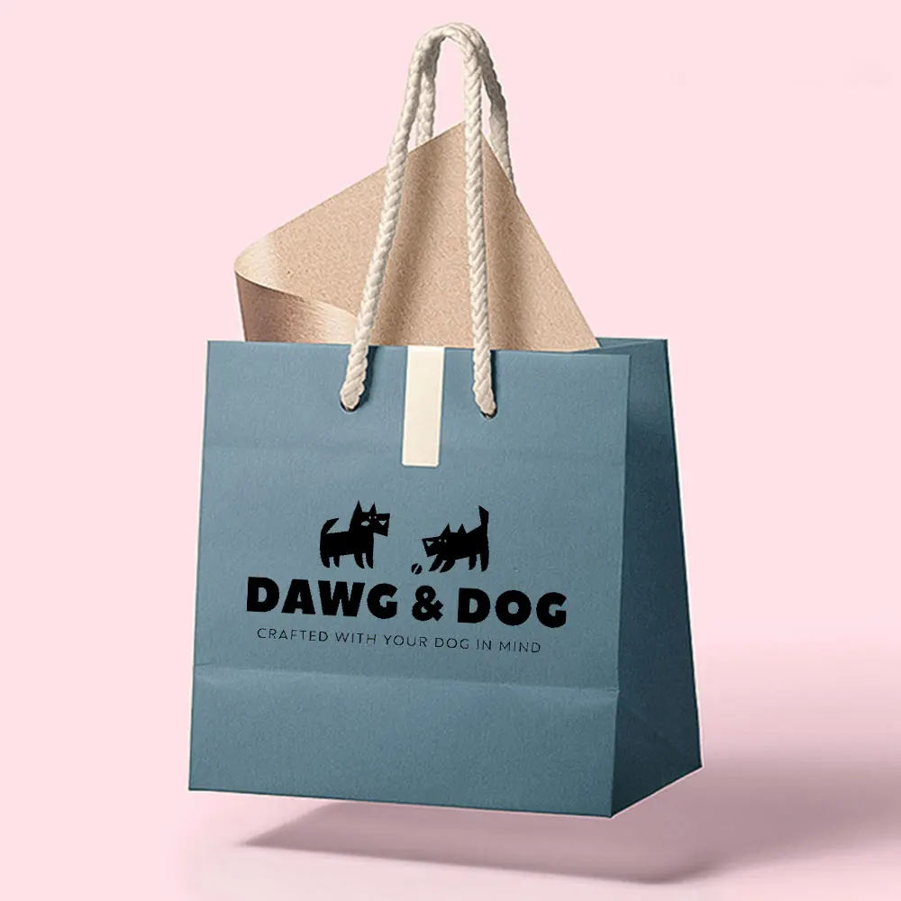 Custom Design Small Gift Paper Bag For Jewelry Gift Packaging