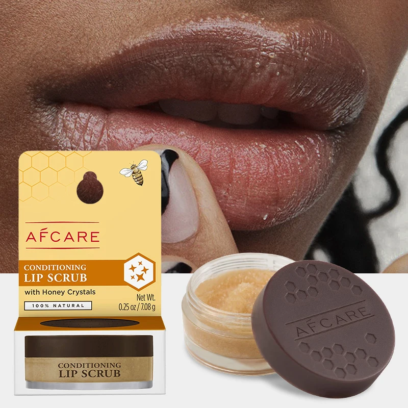 Organic Lip Scrub With Honey Sulfate-free Exfoliator & Moisturizing and Olive oil & Honey Flavored Lip Scrub Private Label