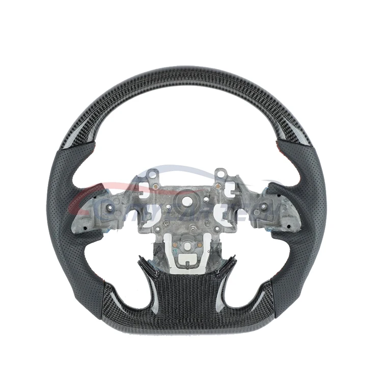 Car Real Carbon Fiber Steering Wheel Fit For Mitsubishi Outlander
