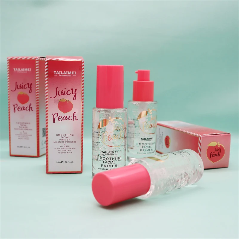 14 Hours Coverage Juicy Peach face Primer Supplier Moisture Make up Shrink Pore Primer Base Face Oil Control Makeup Skin Primer