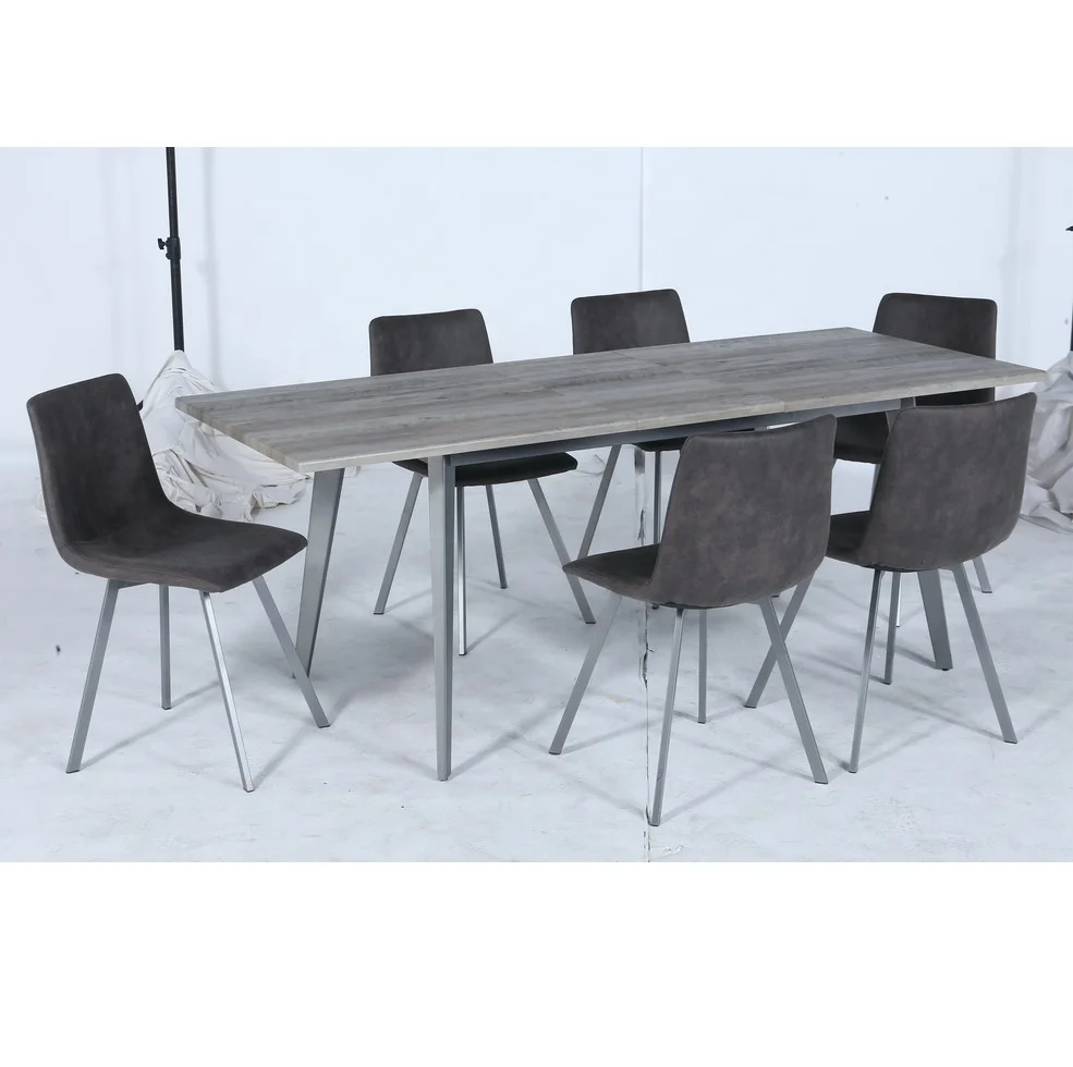 Современный деревянный расширяемый обеденный стол для столовой