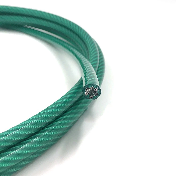 electric bicycle rope plastic coated steel rods PVC coated wire rope