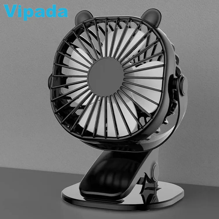 Brushless Motor Clip USB Fan, Rechargeable Cordless Fan with Clip Clamp, Desk Table Tent Stroller Baby Mini Fan Clip on Fan