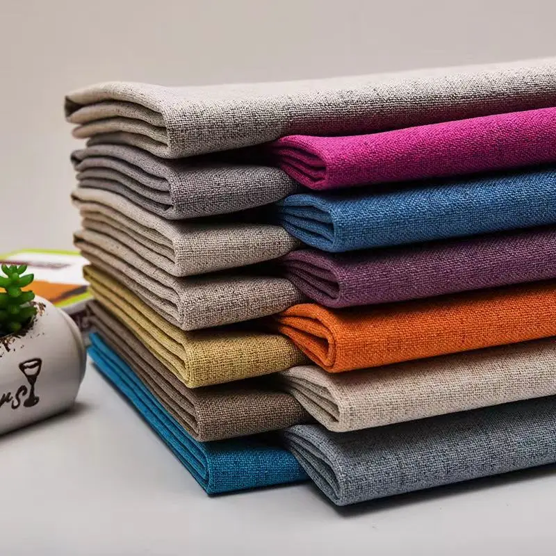 Ощущение переработанного хлопка, светло-голубой допинг, окрашенный полиэстер, высокая светостойкость, наружная пряжа для olefin Havnnes, ткань для дивана