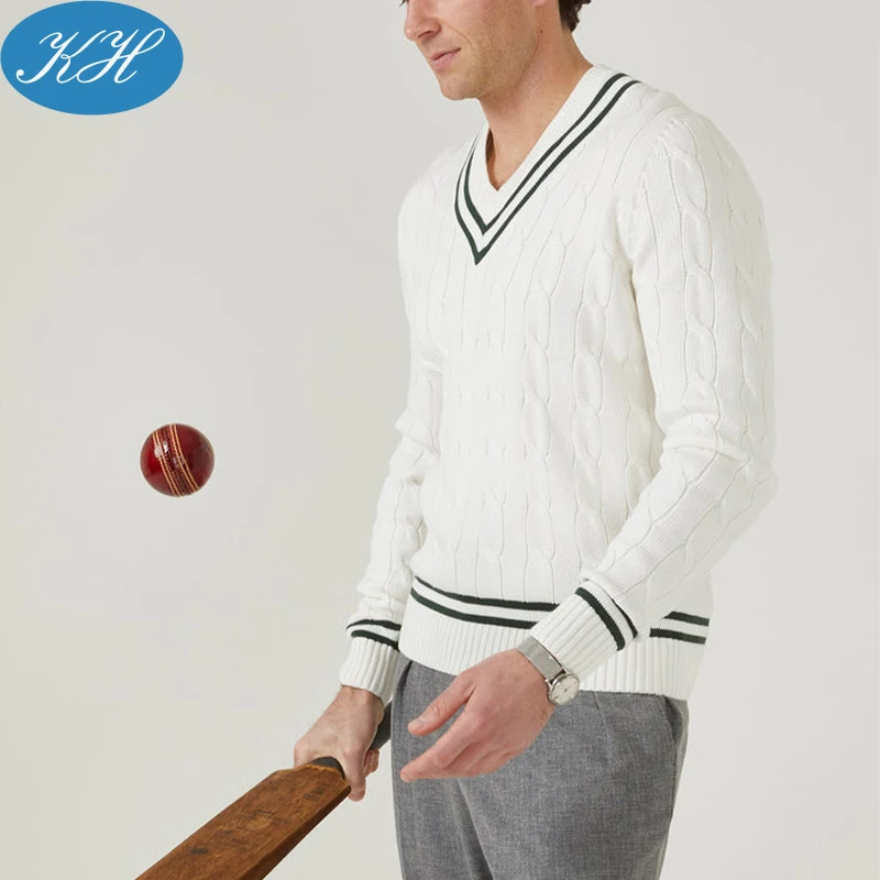 custom V shape collar sweater men equestrian wearing high quality horse riding sweater