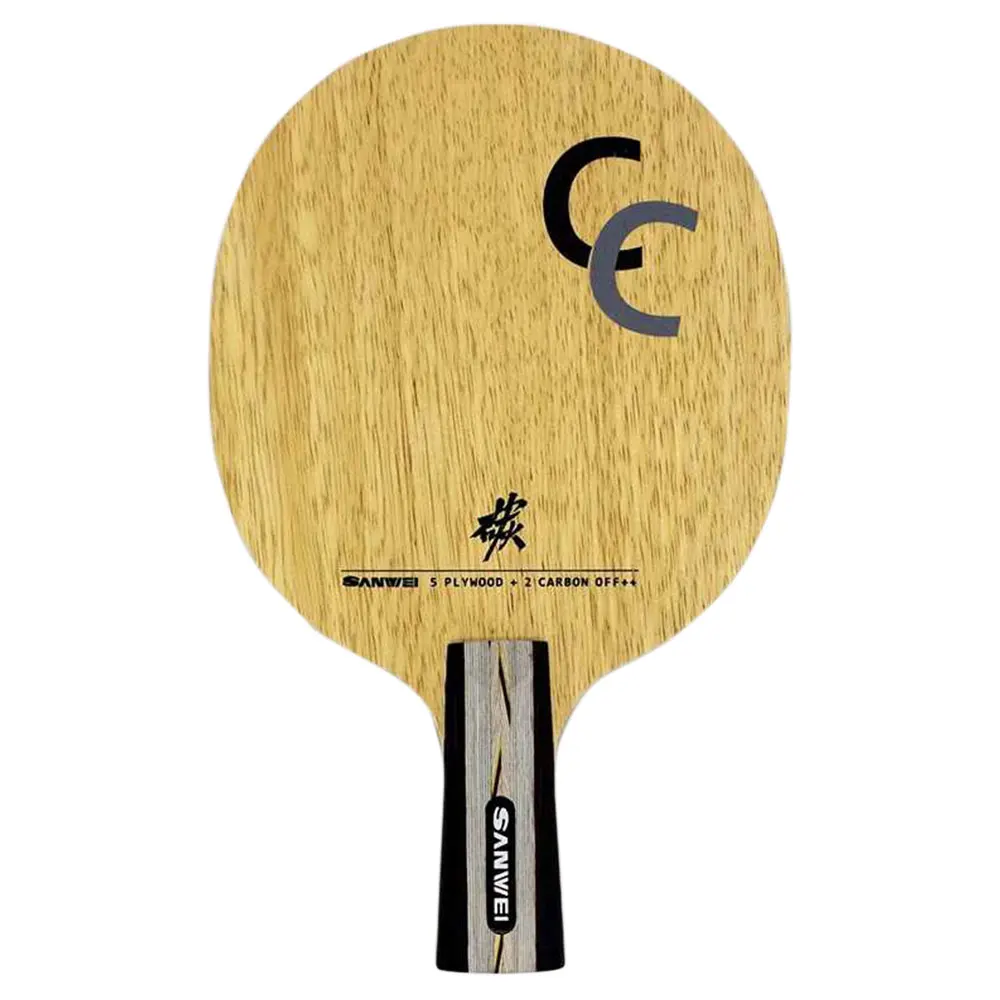 Hot sale Sanwei CC LD carbon five layer wood 73 g light table tennis bat blade
