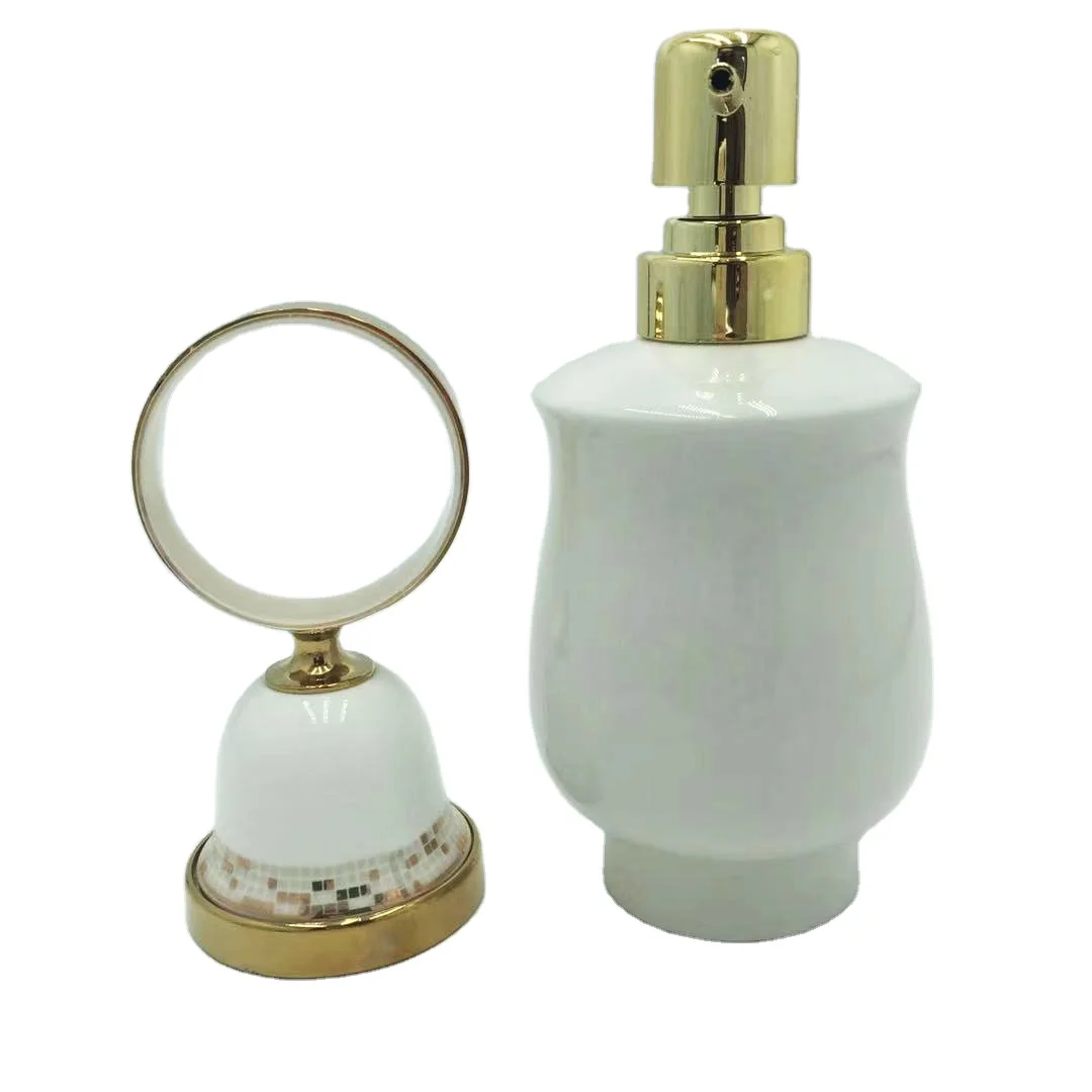 China Factory gargle cup holder stainless steel toilet paper holder bathroom accessories set Soap Liquid Dispenser