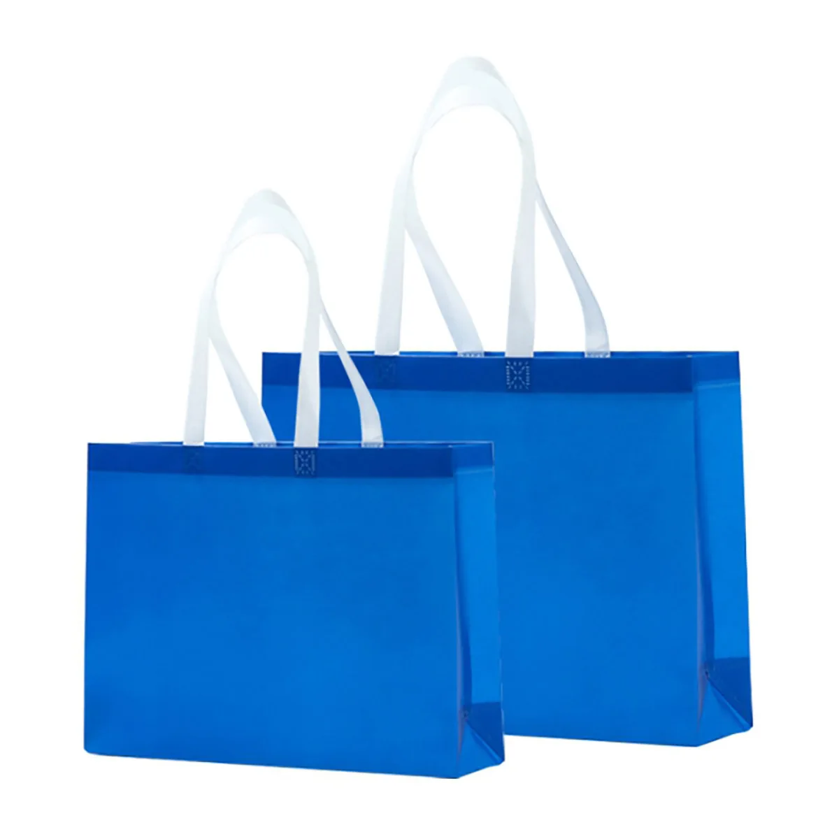 Wholesale Price Custom Printed Recycle Reusable holographic silver PP Laminated Non Woven tote Shopping Bag