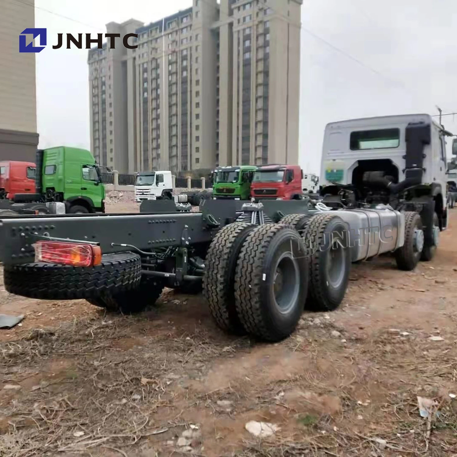 sinotruk howo 9.6m length  8*4 cargo truck chassis for sale