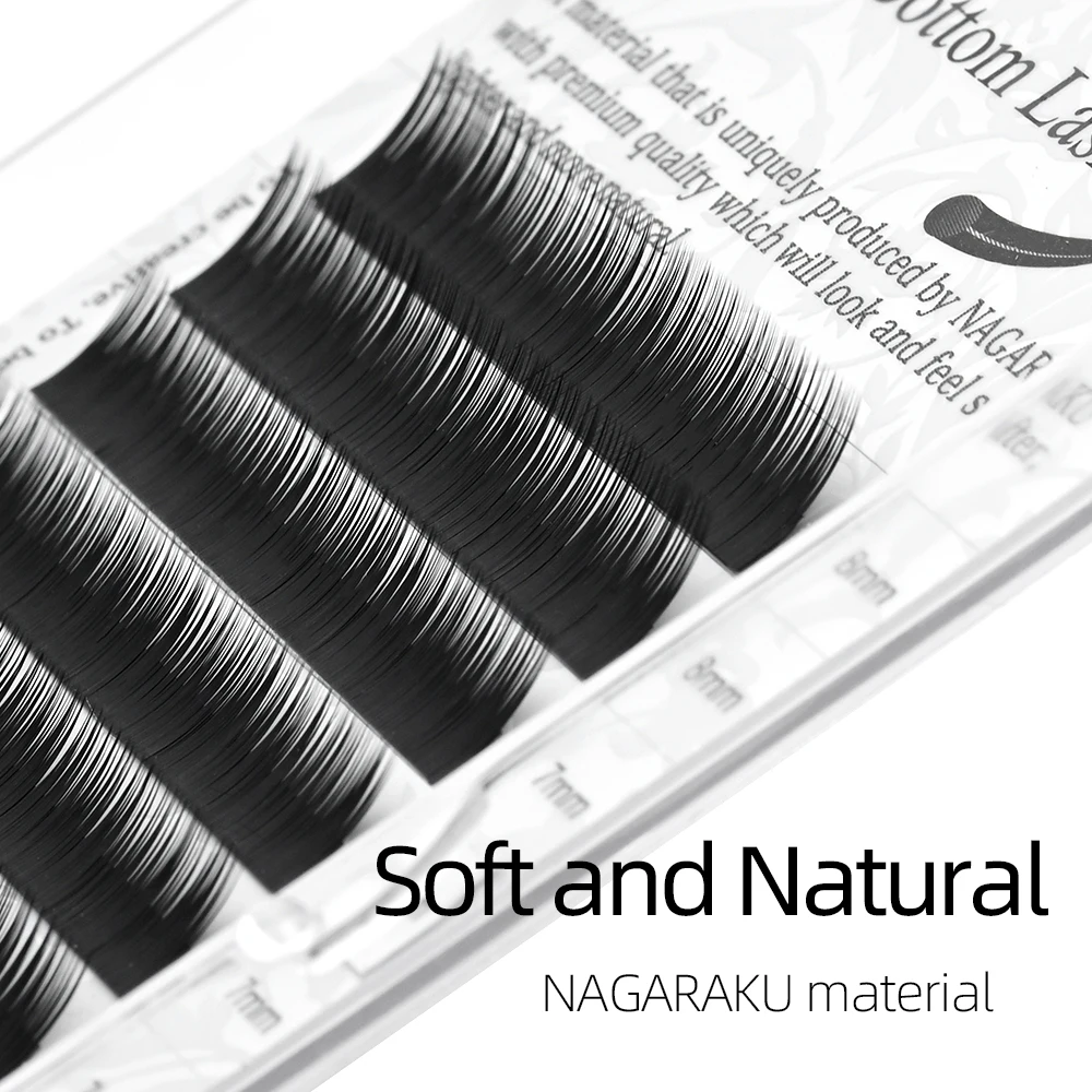 NAGARAKU Eyebrow Extension Black Color 0.10 Thickness J Curl 5mm 6mm 7mm Eyebrow Eyelash Extension Lashes,Bottom lashes