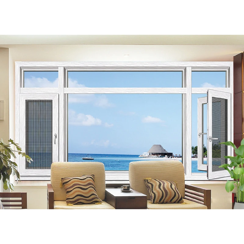 
Top quality European style beautiful fashion Broken bridge flat open window screening series 