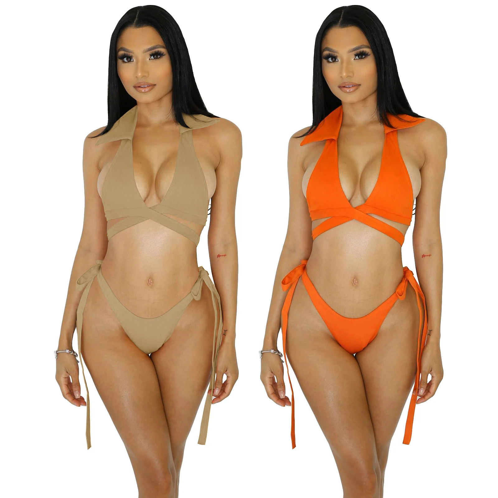 New Arrivals Women Summer Clothes 3 Piece Bikini Set Swimsuit With Cover Ups 3 Piece Set For Women Clubwear