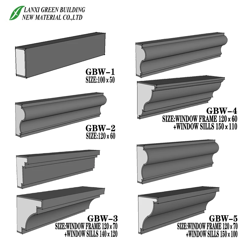 
EPS Architectural Ornamental exterior foam mouldings Exterior Polystyrene 