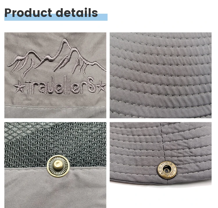 Straw Hats Outdoor Bucket Hat Fishing Camping Bush Walking Foldable Hat Wholesale Beach Fishing Printed Evergrowing