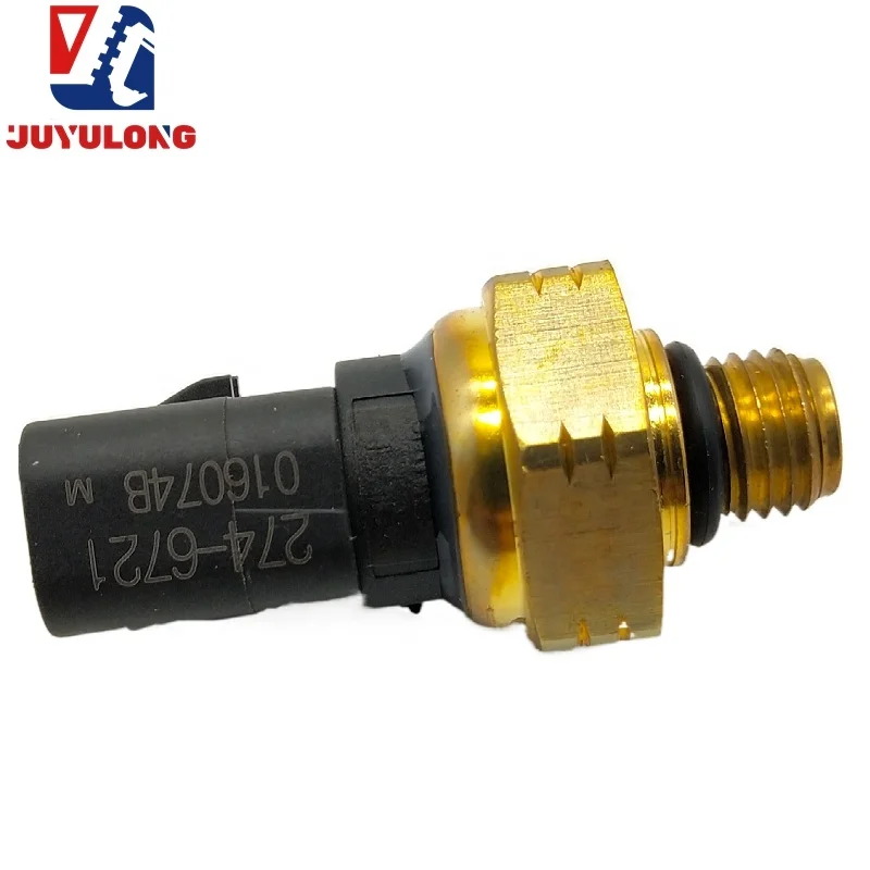 JUYULONG for Caterpillar E320 323D D2 excavator oil pressure sensor C6.4 engine fuel sensor 274-6721construction machinery parts