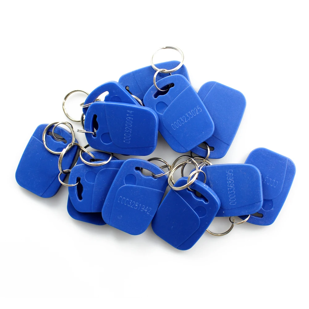 Dual frequency 125Khz EM or temic t5577 rewritable key tag and 13.56Mhz UID rfid smart keyfob