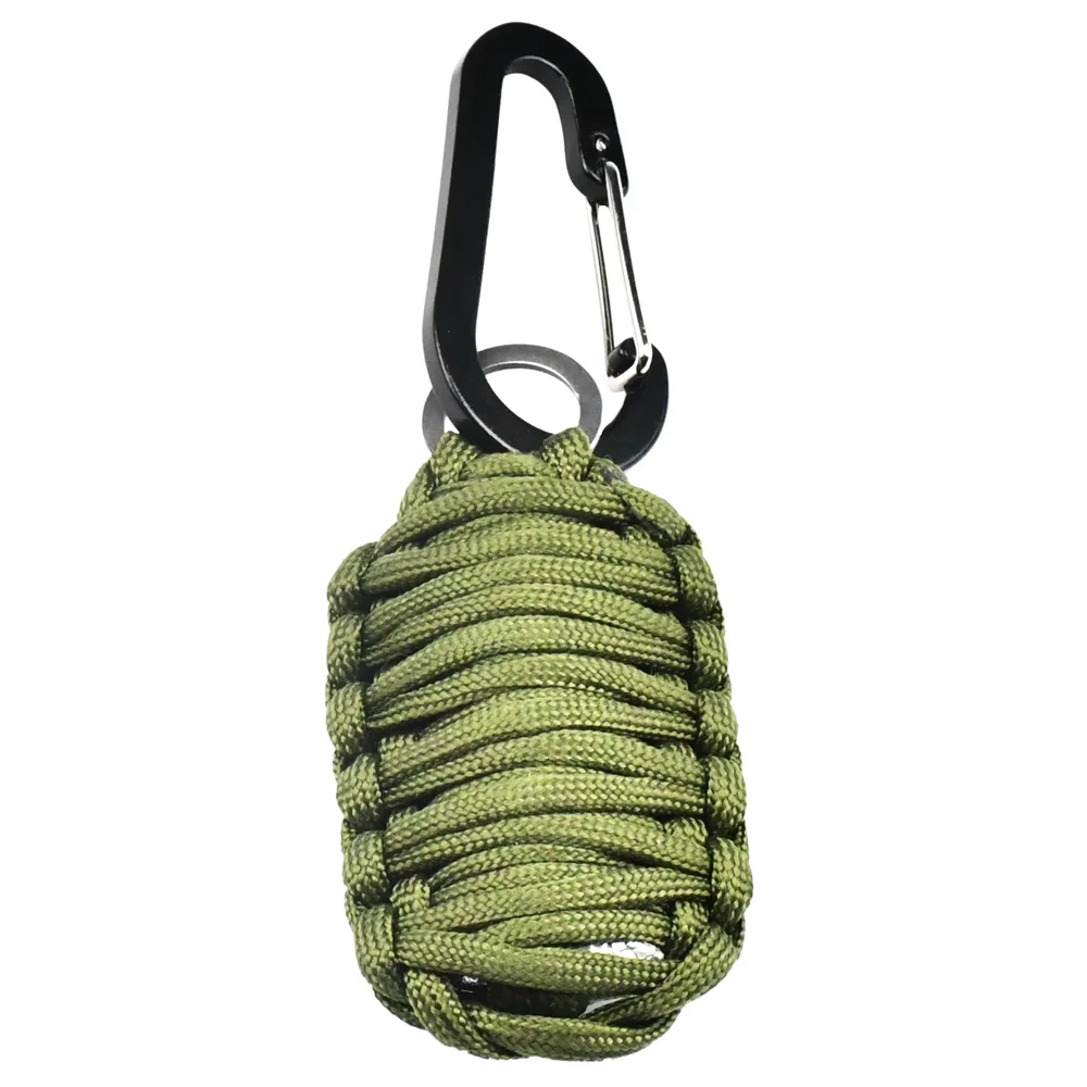 Outdoor Camping Hunting Tools Carabiner 550 Paracord Survival Kit Fishing Kit Set Keychain